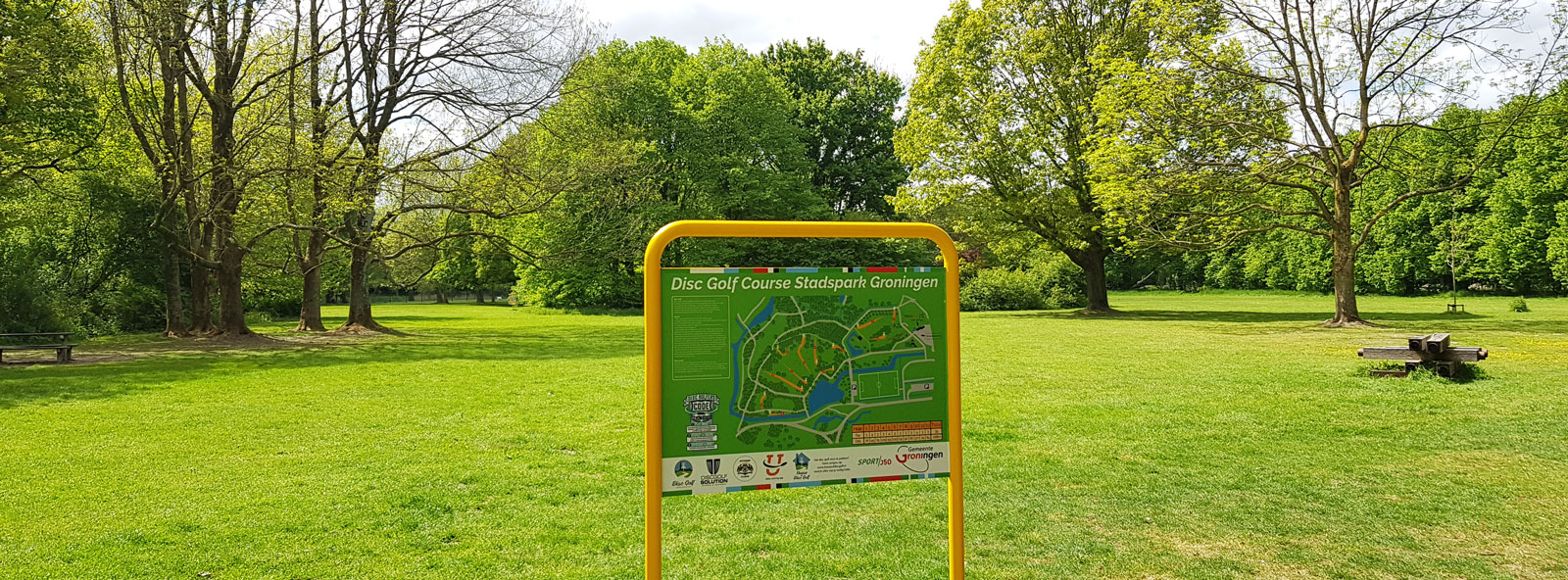 Afbeelding disc golf course stadspark groningen